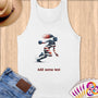Physical Item S / White Handball Action ~ Limited Edition 2024 "USA Excellence" ~ Customizable Supersoft Tank Top