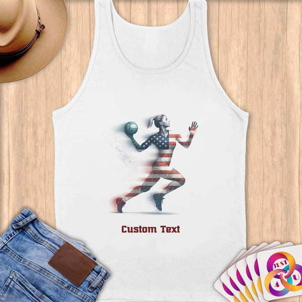 Physical Item S / White Handball Freedom ~ Limited Edition 2024 "USA Excellence" ~ Customizable Supersoft Tank Top