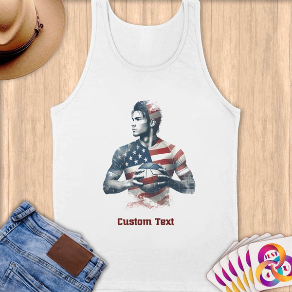 Physical Item S / White Handball Hero ~ Limited Edition 2024 "USA Excellence" ~ Customizable Supersoft Tank Top