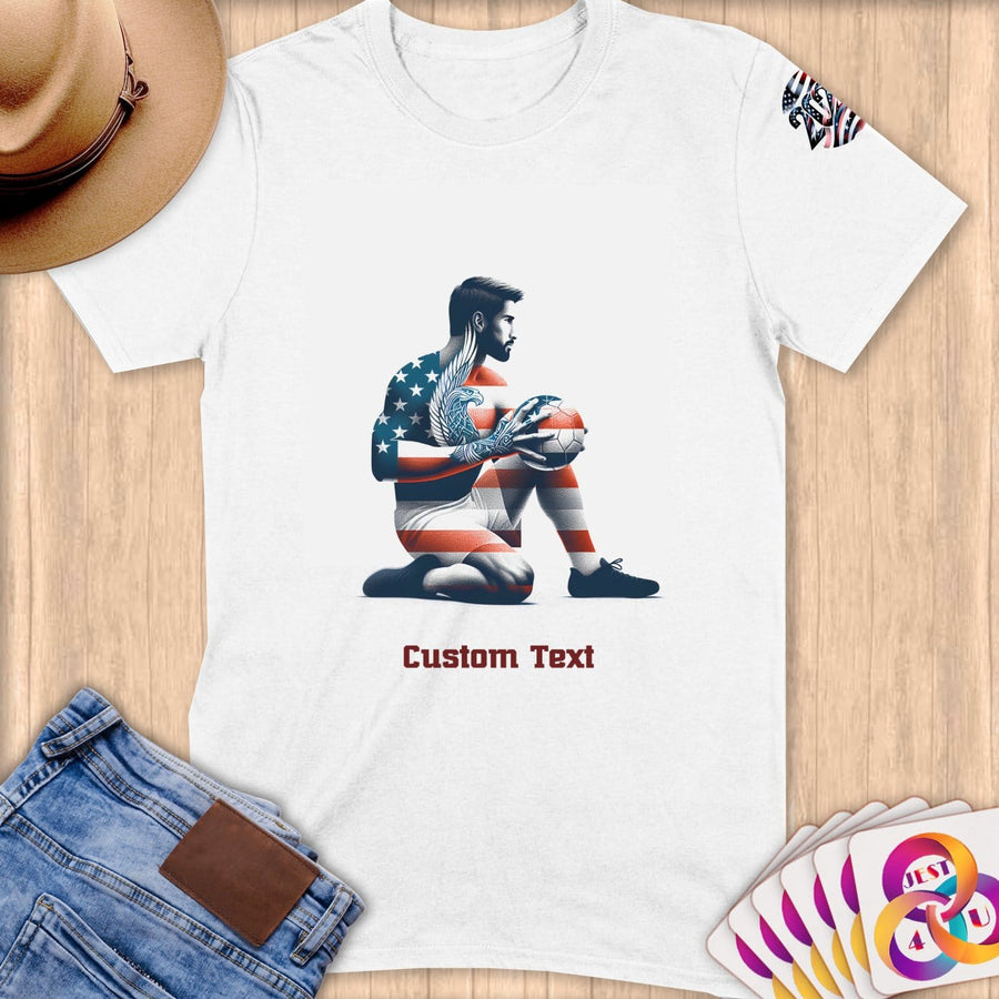 Physical Item S / White Handball Patriot ~ Limited Edition 2024 "USA Excellence" ~ Personalized Softstyle T-Shirt