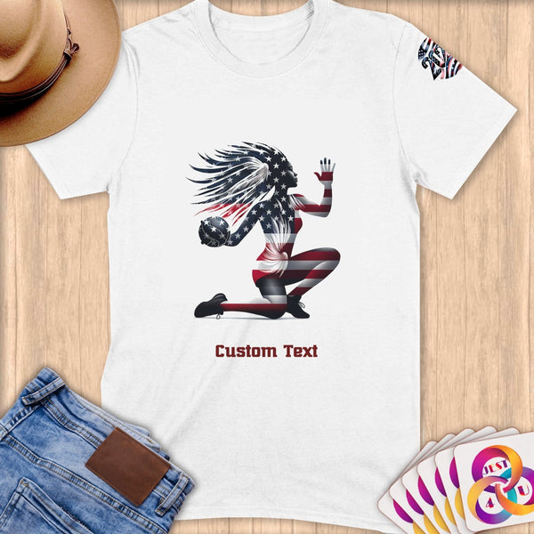 Physical Item S / White Handball Patriotic ~ Limited Edition 2024 "USA Excellence" ~ Personalized Softstyle T-Shirt