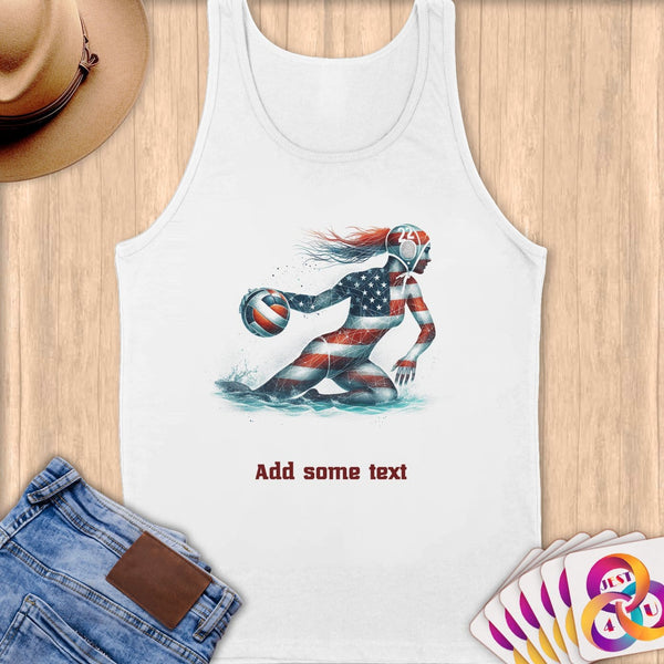 Physical Item S / White Handball Pride ~ Limited Edition 2024 "USA Excellence" ~ Customizable Supersoft Tank Top