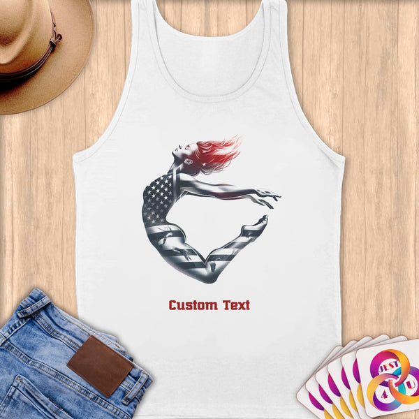 Physical Item S / White High Dive Freedome~Limited Edition 2024 "USA Excellence" ~ Customizable Supersoft Tank Top