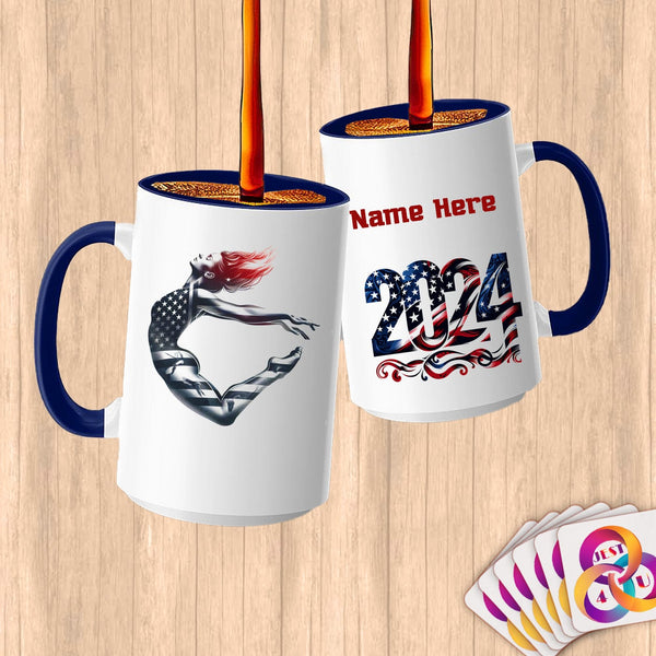 Physical Item 15oz / Blue High Dive Freedome~Limited Edition 2024 "USA Excellence" ~ Customized Large 15oz Mug