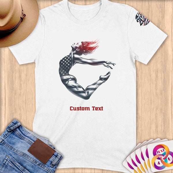 Physical Item S / White High Dive Freedome~Limited Edition 2024 "USA Excellence" ~ Personalized Softstyle T-Shirt