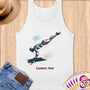 Physical Item S / White High Diver ~ Limited Edition 2024 "USA Excellence" ~ Customizable Supersoft Tank Top