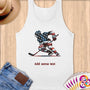 Physical Item S / White Hockey Glow ~ Limited Edition 2024 "USA Excellence" ~ Customizable Supersoft Tank Top