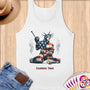 Physical Item S / White Hockey Liberty ~ Limited Edition 2024 "USA Excellence" ~ Customizable Supersoft Tank Top