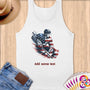 Physical Item S / White Hockey Power ~ Limited Edition 2024 "USA Excellence" ~ Customizable Supersoft Tank Top