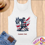 Physical Item S / White Hockey Wings ~ Limited Edition 2024 "USA Excellence" ~ Customizable Supersoft Tank Top