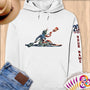 Physical Item S / White Kayaker Lady Liberty ~ Limited Edition 2024 "USA Excellence" ~ Personalized Premium Hoodie