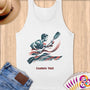 Physical Item S / White Kayaking Glory ~ Limited Edition 2024 "USA Excellence" ~ Customizable Supersoft Tank Top