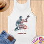 Physical Item S / White Kayaking Hero ~ Limited Edition 2024 "USA Excellence" ~ Customizable Supersoft Tank Top