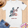 Physical Item S / White Kayaking Hero ~ Limited Edition 2024 "USA Excellence" ~ Personalized Softstyle T-Shirt