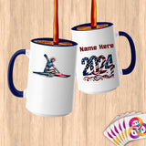 Physical Item 15oz / Blue Kayaking Liberty Freedom ~ Limited Edition 2024 