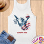 Physical Item S / White Liberty Basketball Dunk ~Limited Edition 2024 "USA Excellence" ~ Customizable Supersoft Tank Top