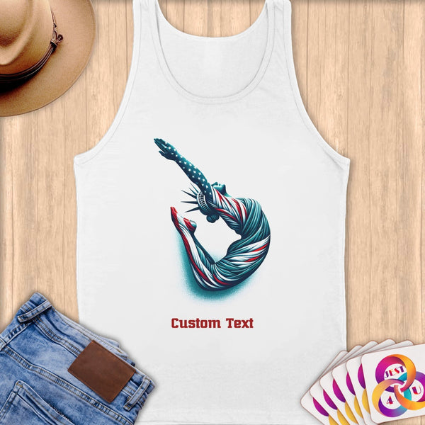 Physical Item S / White Liberty Dives~Limited Edition 2024 "USA Excellence" ~ Customizable Supersoft Tank Top