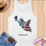 Physical Item S / White Liberty Diving ~ Limited Edition 2024 "USA Excellence" ~ Customizable Supersoft Tank Top