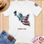 Physical Item S / White Liberty Diving ~ Limited Edition 2024 "USA Excellence" ~ Personalized Softstyle T-Shirt