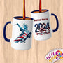 Physical Item 15oz / Blue Liberty Hang 10 ~ Limited Edition 2024 "USA Excellence" ~ Customized Large 15oz Mug