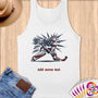 Physical Item S / White Liberty Hockey Glow ~ Limited Edition 2024 "USA Excellence" ~ Customizable Supersoft Tank Top