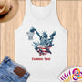 Physical Item S / White Liberty Slam Dunk ~Limited Edition 2024 "USA Excellence" ~ Customizable Supersoft Tank Top