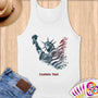 Physical Item S / White Liberty Swim ~ Limited Edition 2024 "USA Excellence" ~ Customizable Supersoft Tank Top