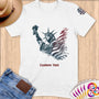 Physical Item S / White Liberty Swim ~ Limited Edition 2024 "USA Excellence" ~ Personalized Softstyle T-Shirt