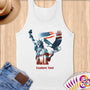 Physical Item S / White Liberty Tennis~Limited Edition 2024 "USA Excellence" ~ Customizable Supersoft Tank Top