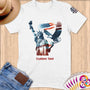 Physical Item S / White Liberty Tennis~Limited Edition 2024 "USA Excellence" ~ Personalized Softstyle T-Shirt