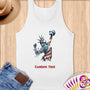 Physical Item S / White Liberty Volley ~Limited Edition 2024 "USA Excellence" ~ Customizable Supersoft Tank Top