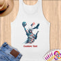 Physical Item S / White Liberty Volley Soars ~Limited Edition 2024 "USA Excellence" ~ Customizable Supersoft Tank Top