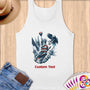 Physical Item S / White Majestic Dunk USA ~Limited Edition 2024 "USA Excellence" ~ Customizable Supersoft Tank Top