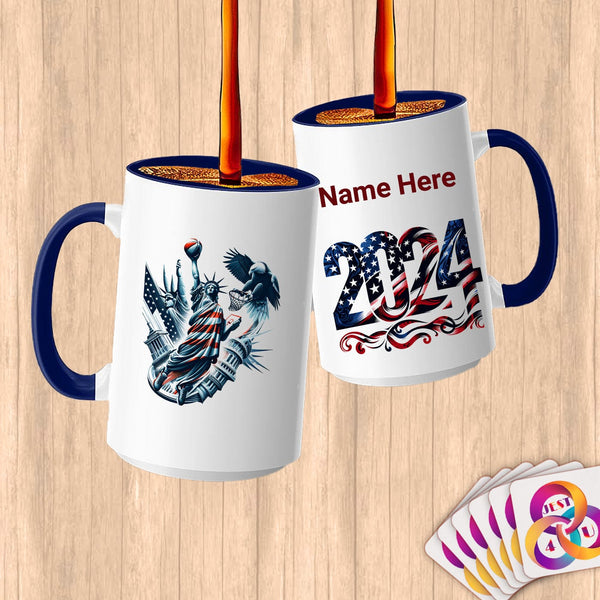 Physical Item 15oz / Blue Majestic Dunk USA ~Limited Edition 2024 "USA Excellence" ~ Customized Large 15oz Mug