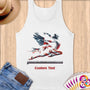 Physical Item S / White Majestic Eagle Gymnastic Form ~Limited Edition 2024 "USA Excellence" ~ Customizable Supersoft Tank Top