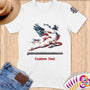 Physical Item S / White Majestic Eagle Gymnastic Form ~Limited Edition 2024 "USA Excellence" ~ Personalized Softstyle T-Shirt