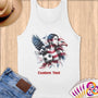 Physical Item S / White Majestic Soccer ~Limited Edition 2024 "USA Excellence" ~ Customizable Supersoft Tank Top