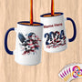 Physical Item 15oz / Blue Majestic Soccer ~Limited Edition 2024 "USA Excellence" ~ Customized Large 15oz Mug
