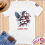 Physical Item S / White Majestic Soccer ~Limited Edition 2024 "USA Excellence" ~ Personalized Softstyle T-Shirt