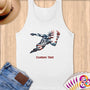 Physical Item S / White Majestic USA Liberty~Limited Edition 2024 "USA Excellence" ~ Customizable Supersoft Tank Top
