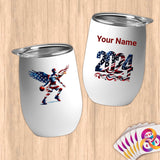 Physical Item 12 oz / White Patriotic Basketball Eagle~Limited Edition 2024 