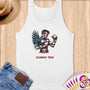 Physical Item S / White Patriotic Boxer Eagle~Limited Edition 2024 "USA Excellence" ~ Customizable Supersoft Tank Top