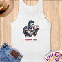 Physical Item S / White Patriotic Boxer Eagle~Limited Edition 2024 "USA Excellence" ~ Customizable Supersoft Tank Top