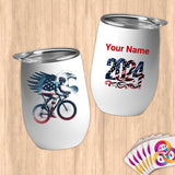 Physical Item 12 oz / White Patriotic Cyclist Eagle

T-Shirt ~Limited Edition 2024 