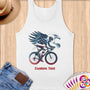 Physical Item S / White Patriotic Cyclist Eagle

T-Shirt ~Limited Edition 2024 "USA Excellence" ~ Customizable Supersoft Tank Top