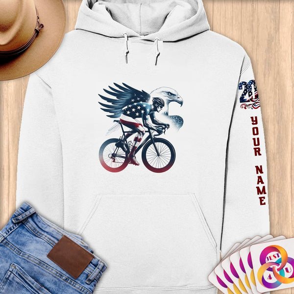 Physical Item S / White Patriotic Cyclist Eagle

T-Shirt ~Limited Edition 2024 "USA Excellence" ~ Personalized Premium Hoodie