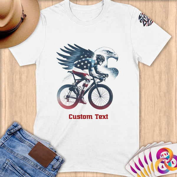 Physical Item S / White Patriotic Cyclist Eagle

T-Shirt ~Limited Edition 2024 "USA Excellence" ~ Personalized Softstyle T-Shirt