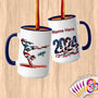 Physical Item 15oz / Blue Patriotic Gymnast and Eagle ~Limited Edition 2024 "USA Excellence" ~ Customized Large 15oz Mug