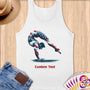 Physical Item S / White Patriotic Gymnast Eagle ~Limited Edition 2024 "USA Excellence" ~ Customizable Supersoft Tank Top