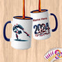 Physical Item 15oz / Blue Patriotic Gymnast Eagle ~Limited Edition 2024 "USA Excellence" ~ Customized Large 15oz Mug